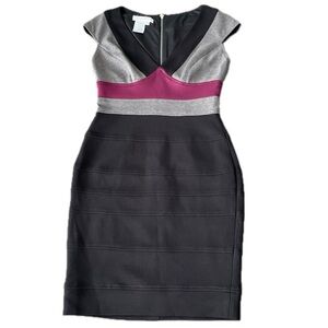 Maggy London Petites Bodycon Color block Cocktail Dress